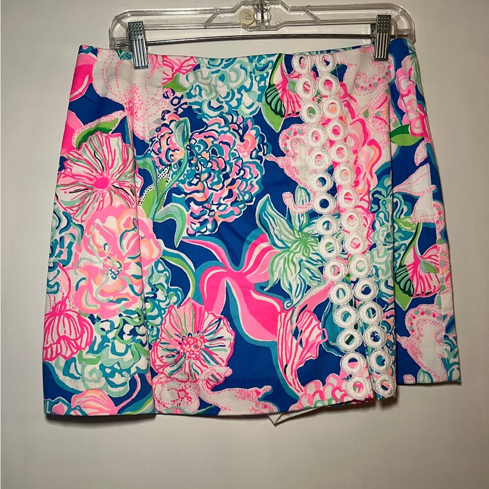 Lilly Pulitzer Tawney Skort Multi Peony for Your Thoughts Size 8 NWOT